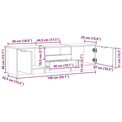 TV Cabinet | Artisan Oak | Engineered Wood | Medium | TV Cabinet