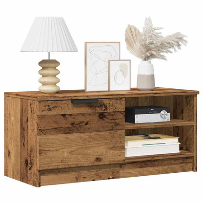 TV Cabinet Old Wood 80x35x36.5 cm Engineered Wood