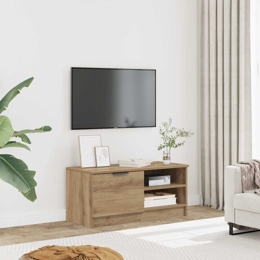 TV Cabinet Artisan Oak 80x35x36.5 cm Engineered Wood