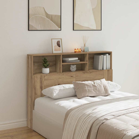 Headboard Cabinet Artisan Oak 140x19x103,5 cm