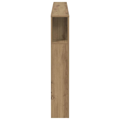 Headboard Cabinet Artisan Oak 160x18.5x103.5 cm Engineered Wood