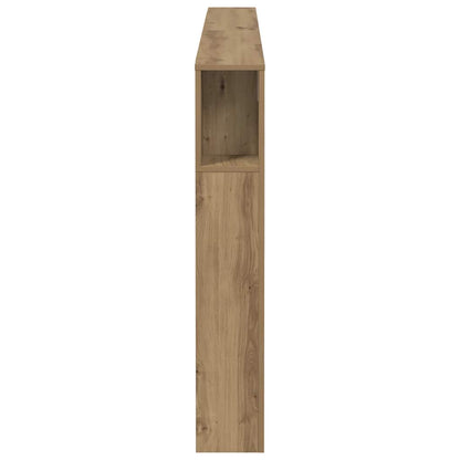 Headboard Cabinet Artisian Oak 180x18.5x102.5 cm Engineered Wood