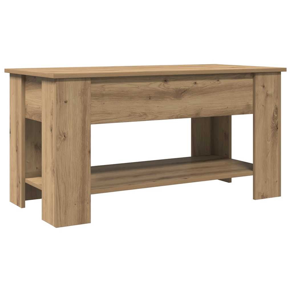 Coffee Table Artisan Oak 101x49x52 cm Engineered Wood