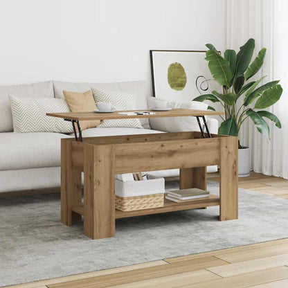 Coffee Table Artisan Oak 101x49x52 cm Engineered Wood