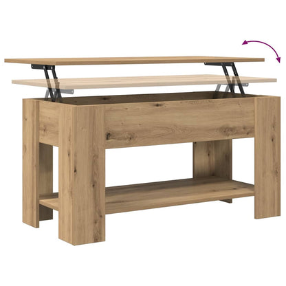 Coffee Table Artisan Oak 101x49x52 cm Engineered Wood