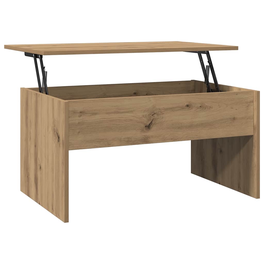 Coffee Table Artisan Oak 80x50.5x41.5 cm Engineered Wood