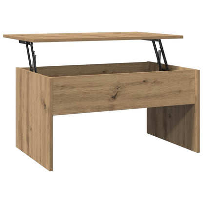 Coffee Table Artisan Oak 80x50.5x41.5 cm Engineered Wood