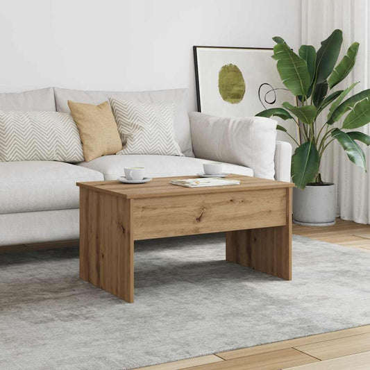 Coffee Table Artisan Oak 80x50.5x41.5 cm Engineered Wood