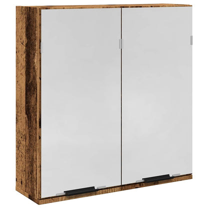 Bathroom Mirror Cabinet Old Wood 64x20x66.5 cm Engineered Wood