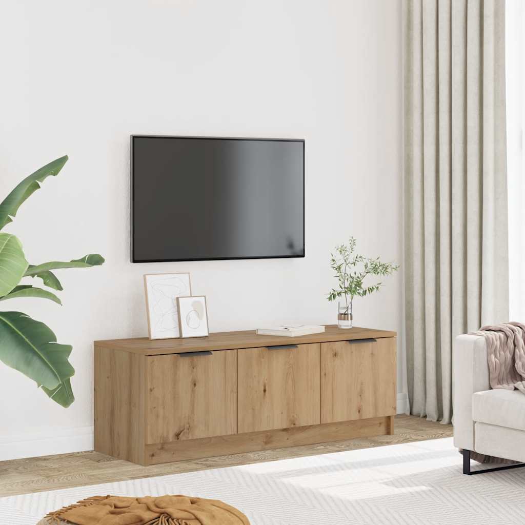 TV Cabinet Artisan Oak 102x35x36.5 cm Engineered Wood