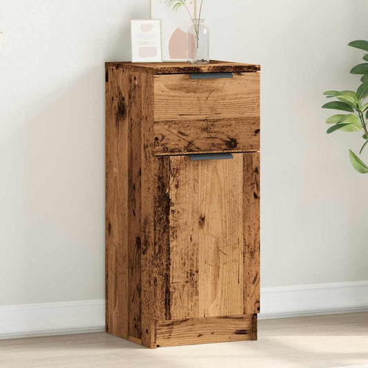 Sideboard Old Wood 30x30x70 cm Engineered Wood