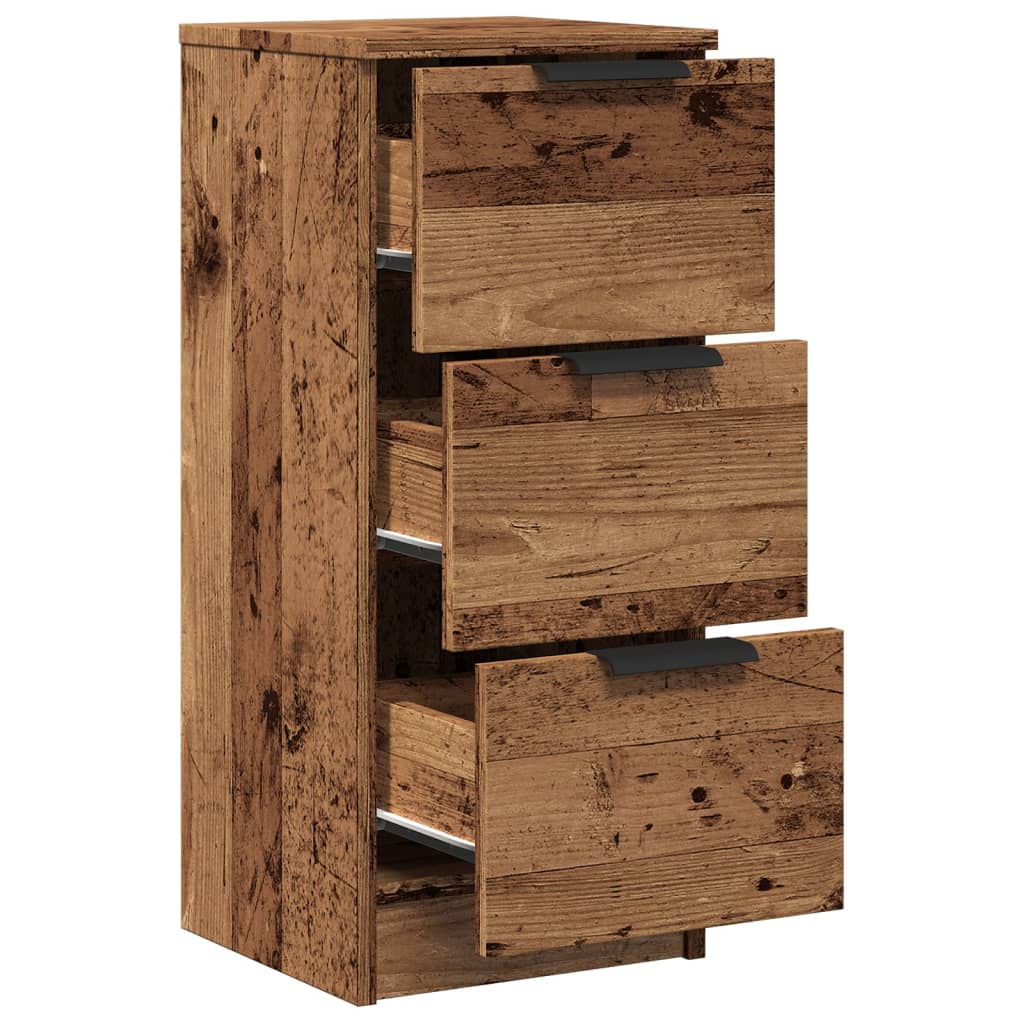 Sideboard Old Wood 30x30x70 cm Engineered Wood
