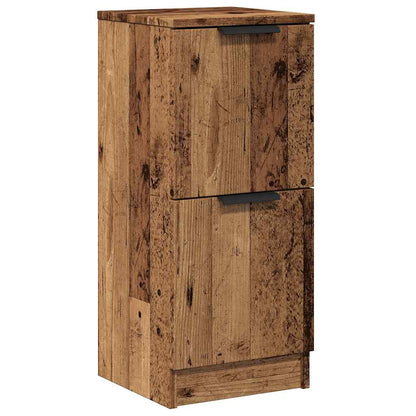 Sideboard Old Wood 30x30x70 cm Engineered Wood