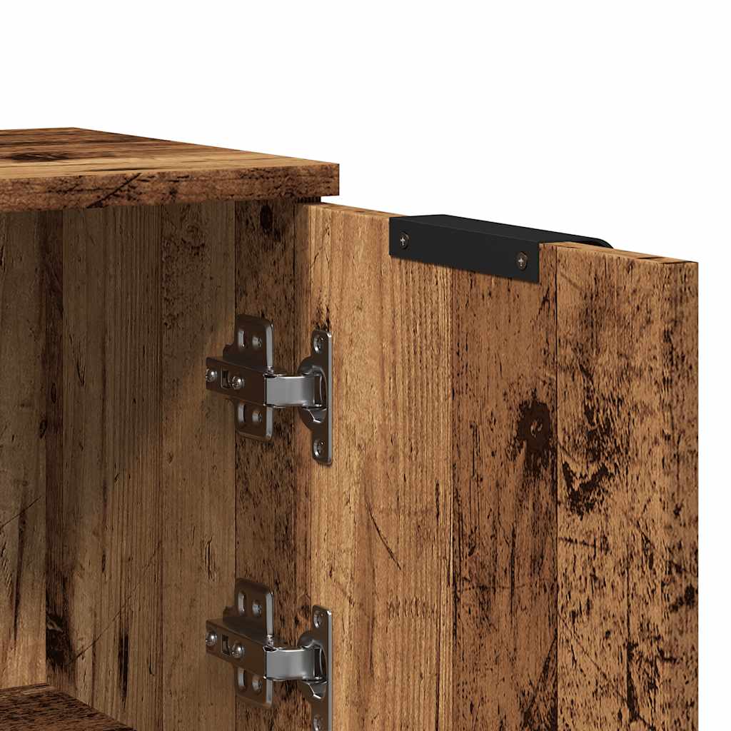 Sideboard Old Wood 30x30x70 cm Engineered Wood