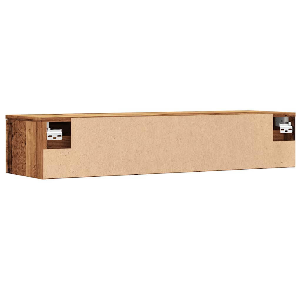 Wall Cabinet Old Wood 102x30x20 cm Engineered Wood