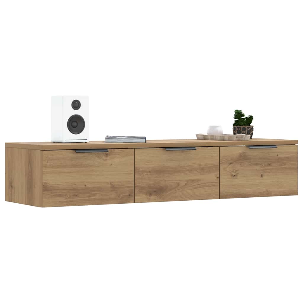 Wall Cabinet Artisan Oak 102x30x20 cm Engineered Wood