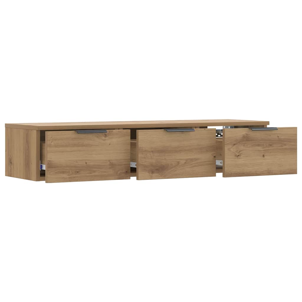 Wall Cabinet Artisan Oak 102x30x20 cm Engineered Wood