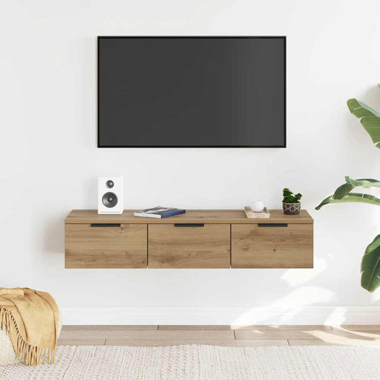 Wall Cabinet Artisan Oak 102x30x20 cm Engineered Wood