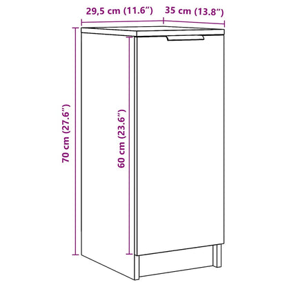 Shoe Cabinet Old Wood 29.5x35x70 cm Engineered Wood