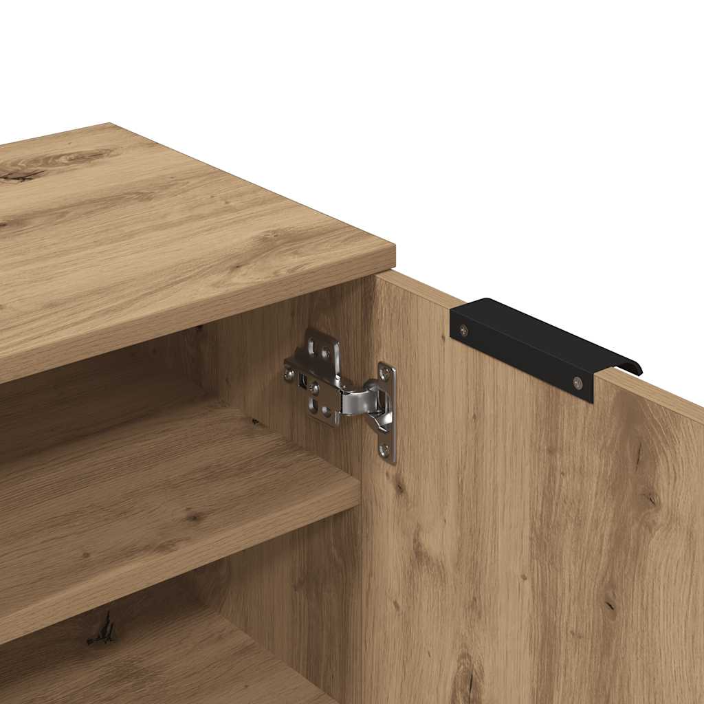 Shoe Cabinet Artisan Oak 29.5x35x100.5 cm Engineered Wood