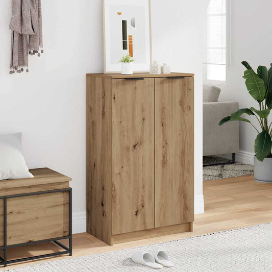 Shoe Cabinet Artisian Oak 59x35x100.5 cm Engineered Wood