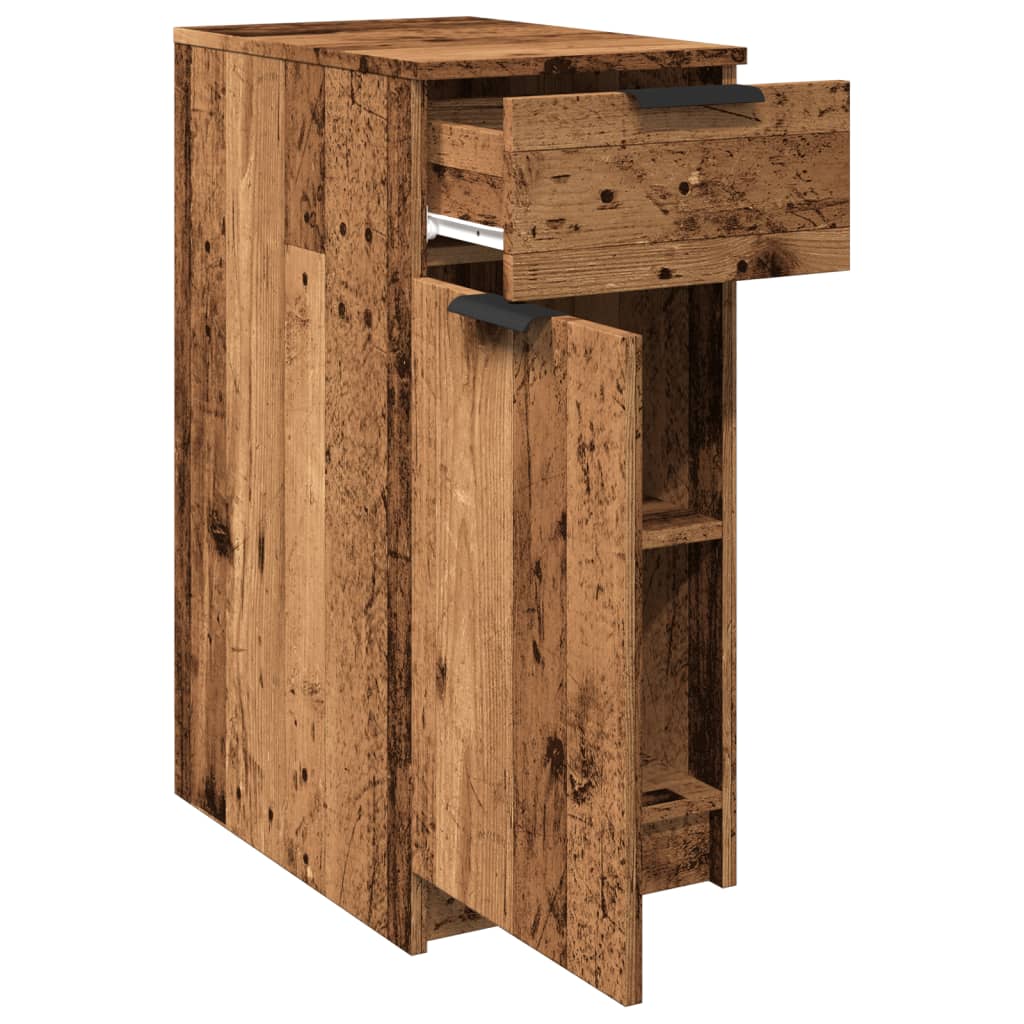Desk Cabinet Old Wood 33x50x75 cm Engineered Wood