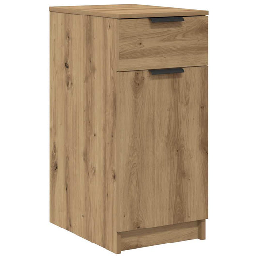 Desk Cabinet Artisan Oak 33x50x75 cm Engineered Wood