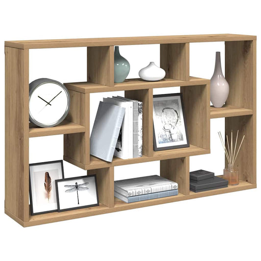 Wall Shelf Artisan Oak 85x16x52.5 cm Engineered Wood