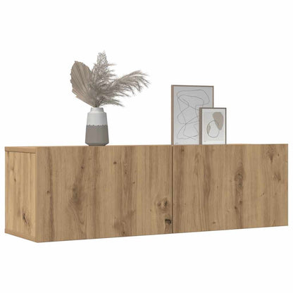 TV Cabinets Wall-mounted 2 pcs Artisian Oak 100x30x30 cm
