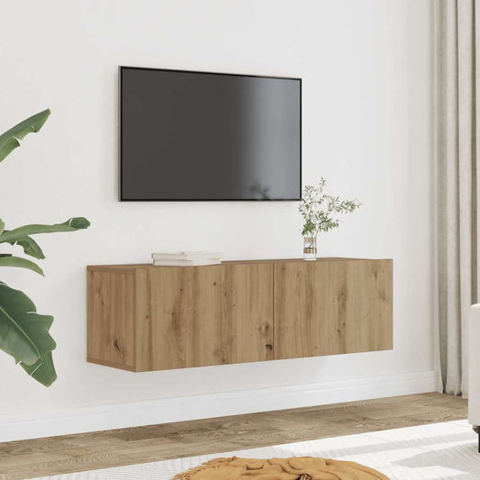 TV Cabinets Wall-mounted 2 pcs Artisian Oak 100x30x30 cm