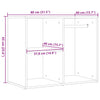 Dressing Cabinet Artisan oak 80x40x65 cm Engineered Wood