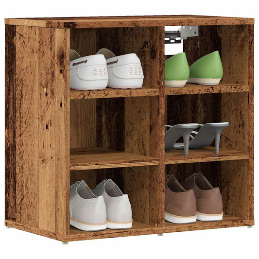 Shoe Cabinets 2 pcs Old Wood 52x30x50 cm
