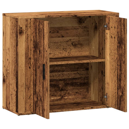 Sideboard Old Wood 80x33x70 cm Engineered Wood