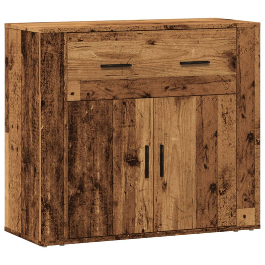 Sideboard Old Wood 80x33x70 cm Engineered Wood