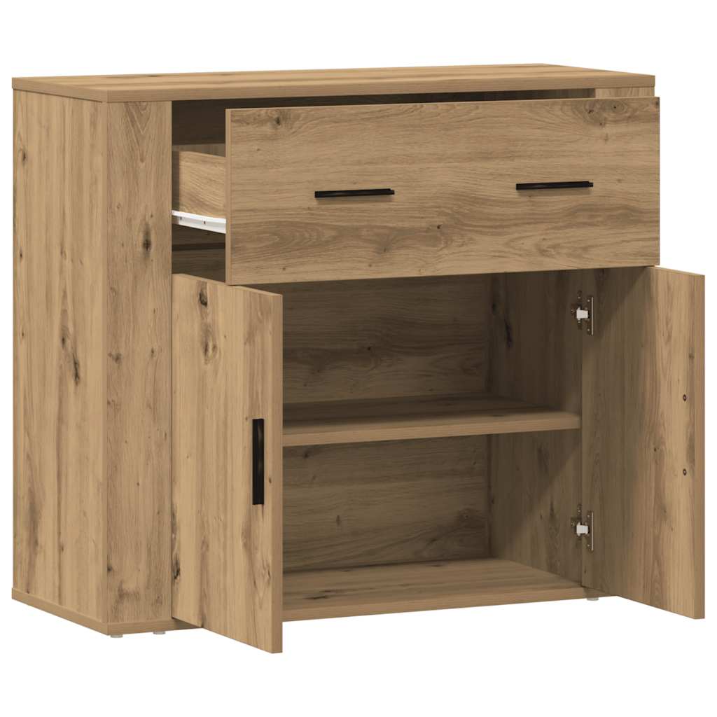 Sideboard Artisian Oak 80x33x70 cm Engineered Wood