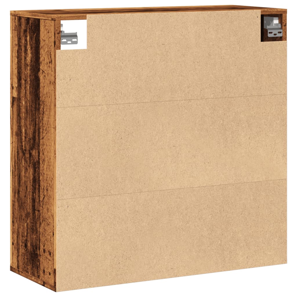 Wall Cabinet Old Wood 80x33x80 cm Engineered Wood