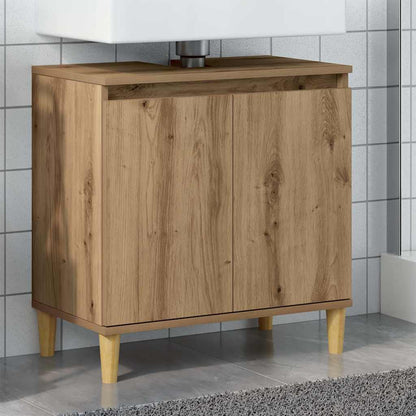 Sink Cabinet Artisan Oak 58x33x60 cm Engineered Wood