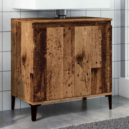 Sink Cabinet Old Wood 58x33x60 cm Engineered Wood