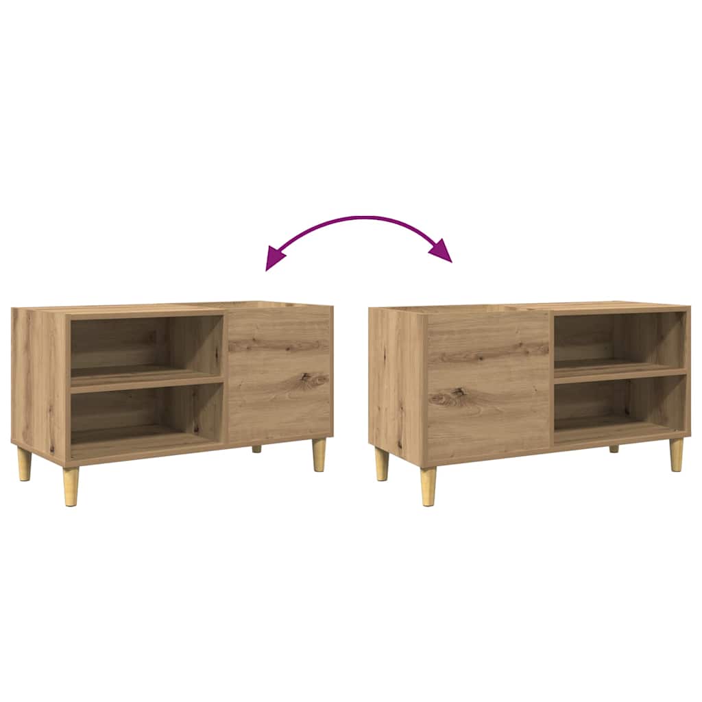Record Cabinet Artisan Oak 84.5x38x48 cm Engineered Wood