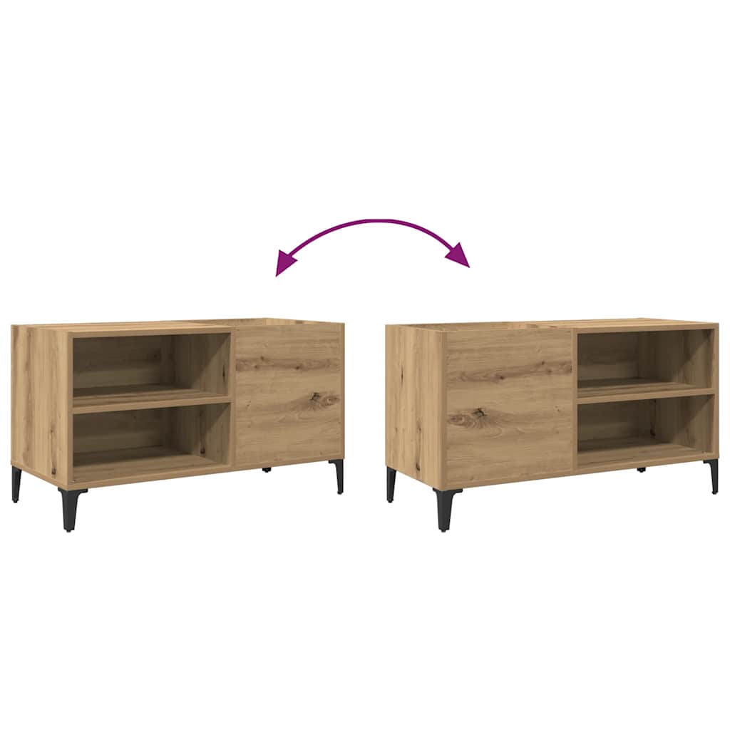 Record Cabinet Artisan Oak 84.5x38x48 cm Engineered Wood