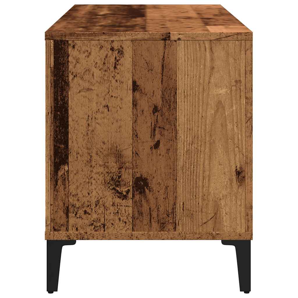 Record Cabinet Old Wood 100x38x48 cm Engineered Wood
