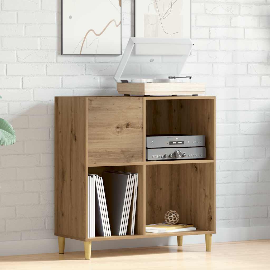 Record Cabinet Artisan Oak 84.5x38x89 cm Engineered Wood