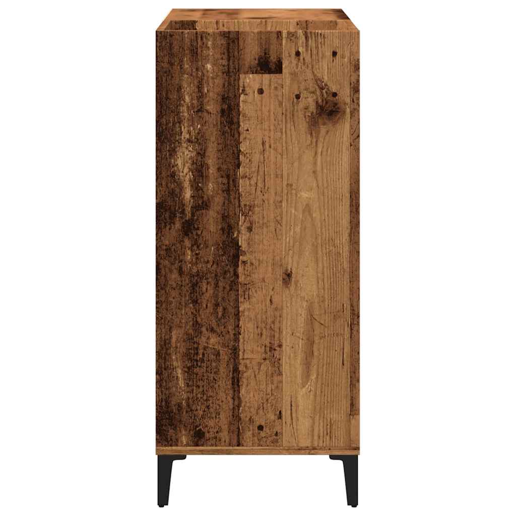 Record Cabinet Old Wood 84.5x38x89 cm Engineered Wood