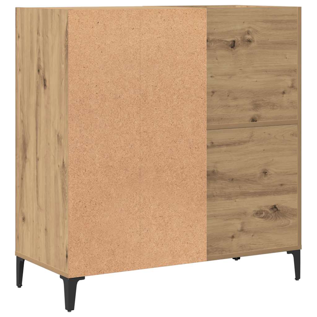 Record Cabinet Artisan Oak 84.5x38x89 cm Engineered Wood