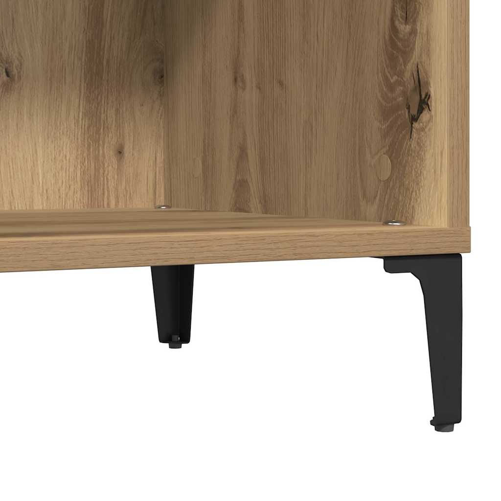 Record Cabinet Artisan Oak 84.5x38x89 cm Engineered Wood