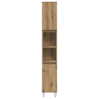 Bathroom Cabinet Artisan Oak 30x30x190 cm Engineered Wood