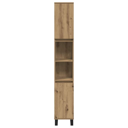 Bathroom Cabinet Artisan Oak 30x30x190 cm Engineered Wood