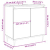 Bathroom Cabinet Concrete Grey 58x33x60 cm Engineered Wood