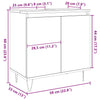 Bathroom Cabinet Concrete Grey 58x33x60 cm Engineered Wood