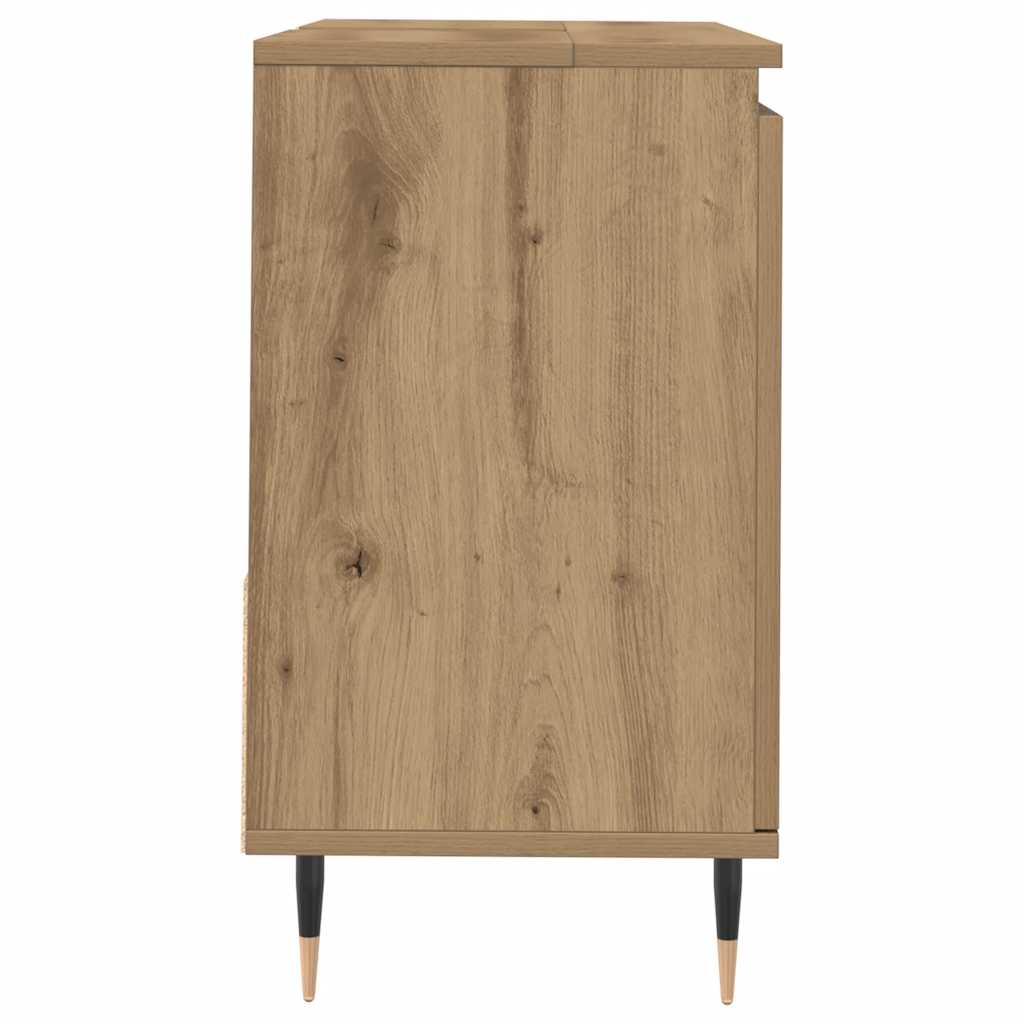 Bathroom Cabinet Artisan Oak 65x33x60 cm Engineered Wood